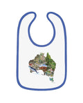 Baby Contrast Trim Jersey Bib