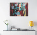 Snow Gum Eucalyptus Tree and Blossoms Matte Canvas Print